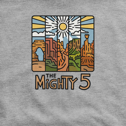 The Mighty 5 Hoodie Adventure and Outdoors Themed Hoodie