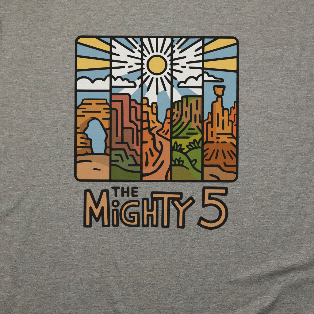The Mighty 5 T-Shirt Adventure and Outdoors Themed T-Shirt