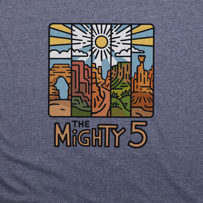 The Mighty 5 T-Shirt Adventure and Outdoors Themed T-Shirt