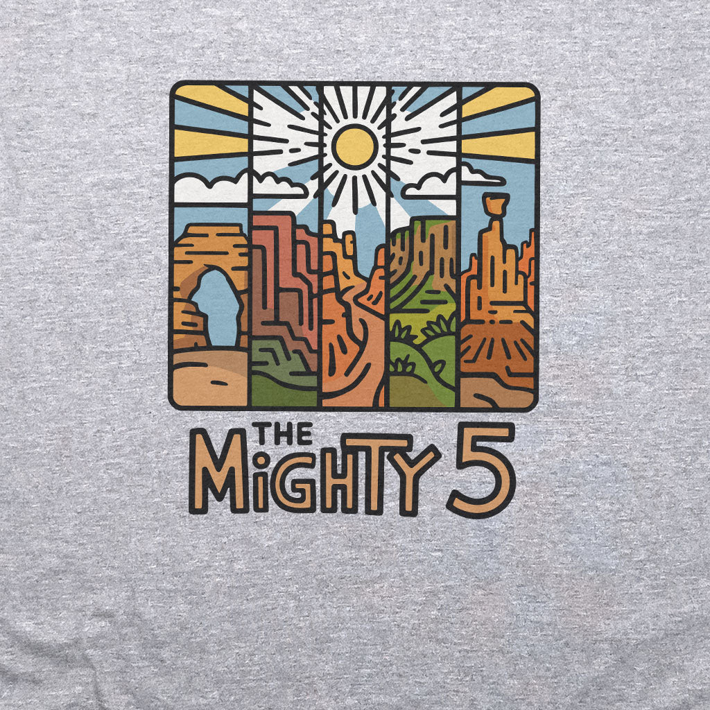 The Mighty 5 T-Shirt Adventure and Outdoors Themed T-Shirt