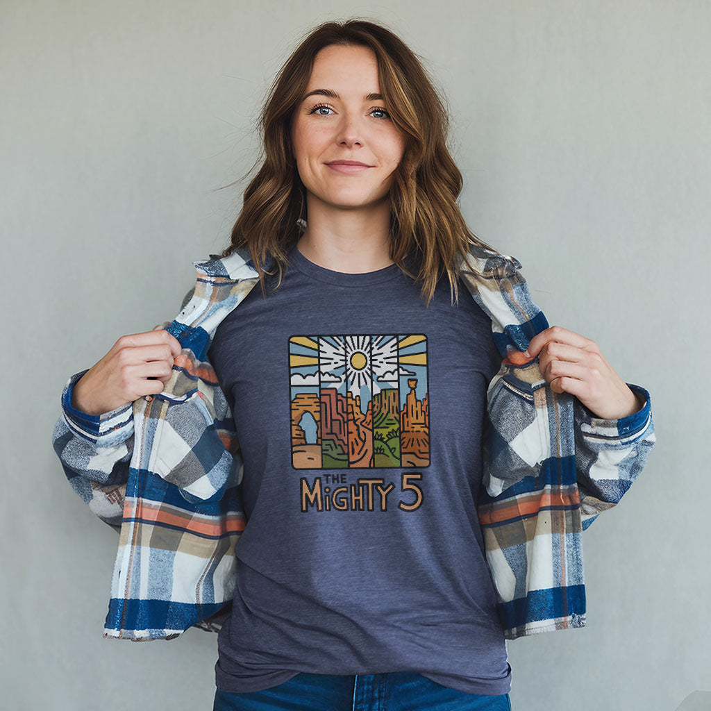 The Mighty 5 T-Shirt Adventure and Outdoors Themed T-Shirt