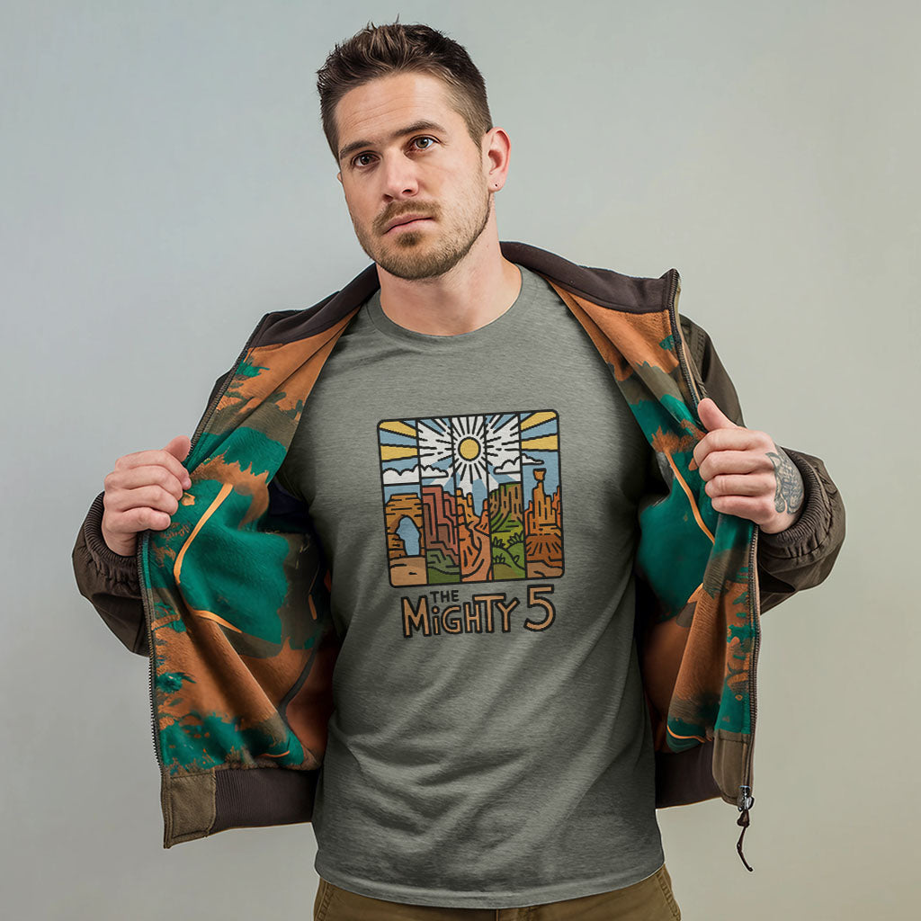 The Mighty 5 T-Shirt Adventure and Outdoors Themed T-Shirt