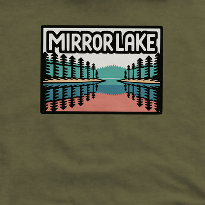 Mirror Lake Crewneck Sweatshirt Adventure and Outdoors Themed Sweatshirt