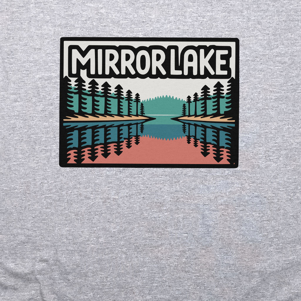 Mirror Lake Crewneck Sweatshirt Adventure and Outdoors Themed Sweatshirt