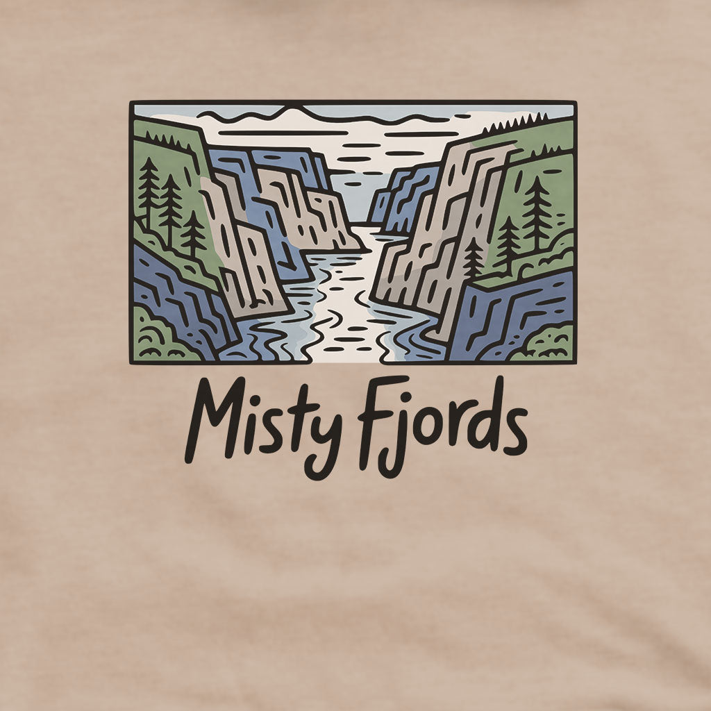 Misty Fjords National Monument Hoodie Adventure and Outdoors Themed Hoodie