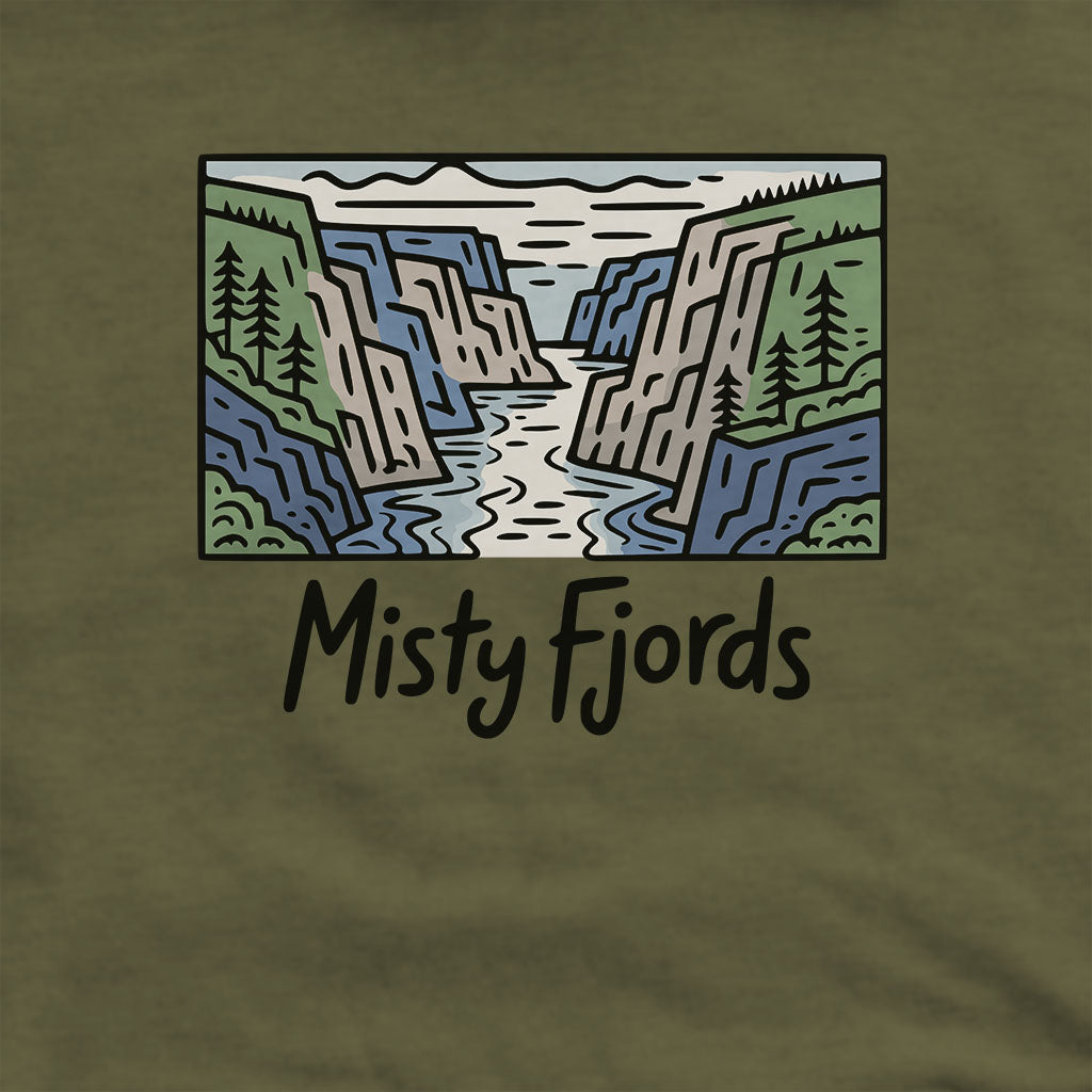 Misty Fjords National Monument Hoodie Adventure and Outdoors Themed Hoodie