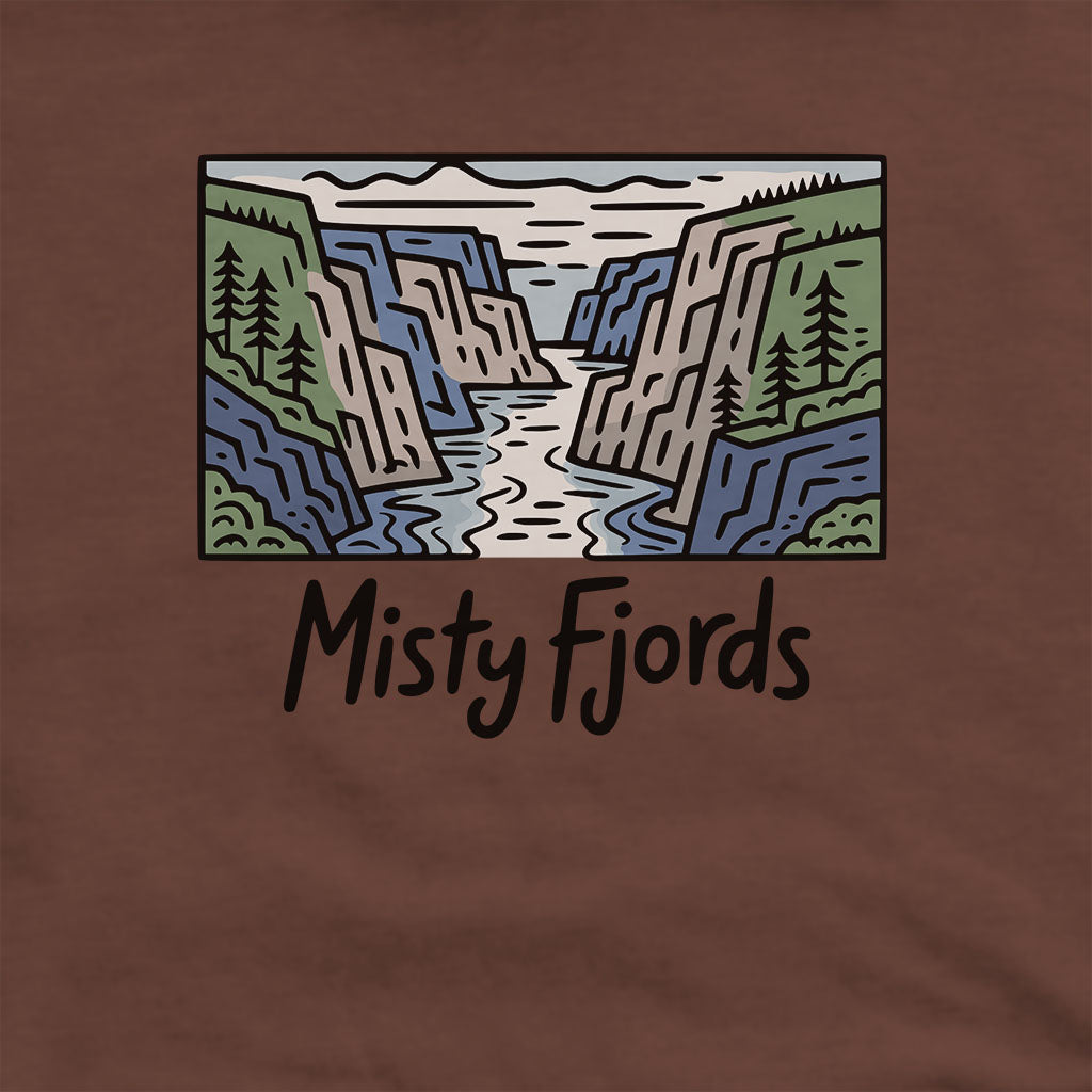 Misty Fjords National Monument Hoodie Adventure and Outdoors Themed Hoodie