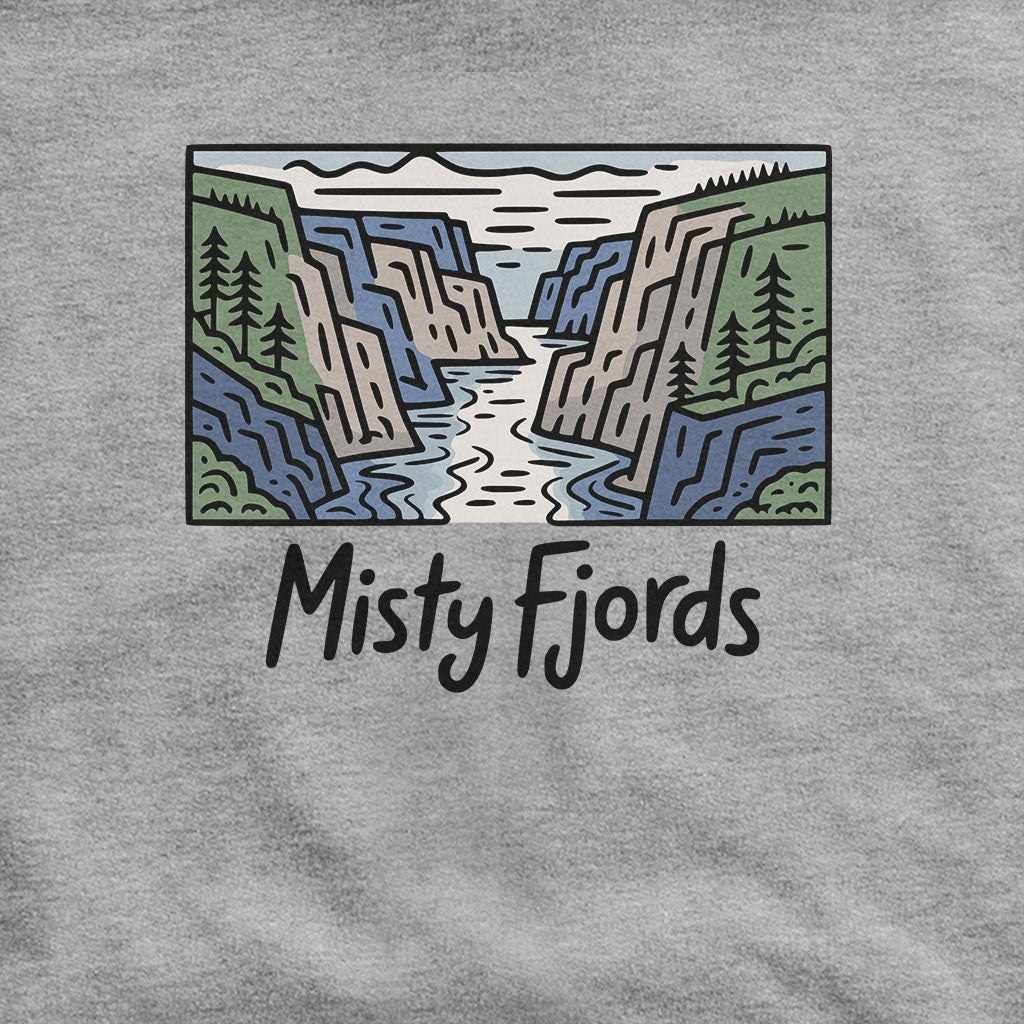 Misty Fjords National Monument Hoodie Adventure and Outdoors Themed Hoodie