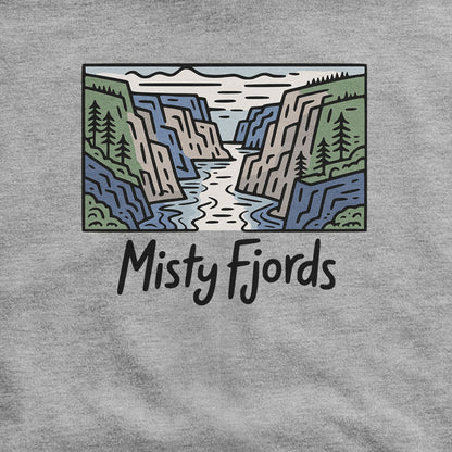 Misty Fjords National Monument Hoodie Adventure and Outdoors Themed Hoodie