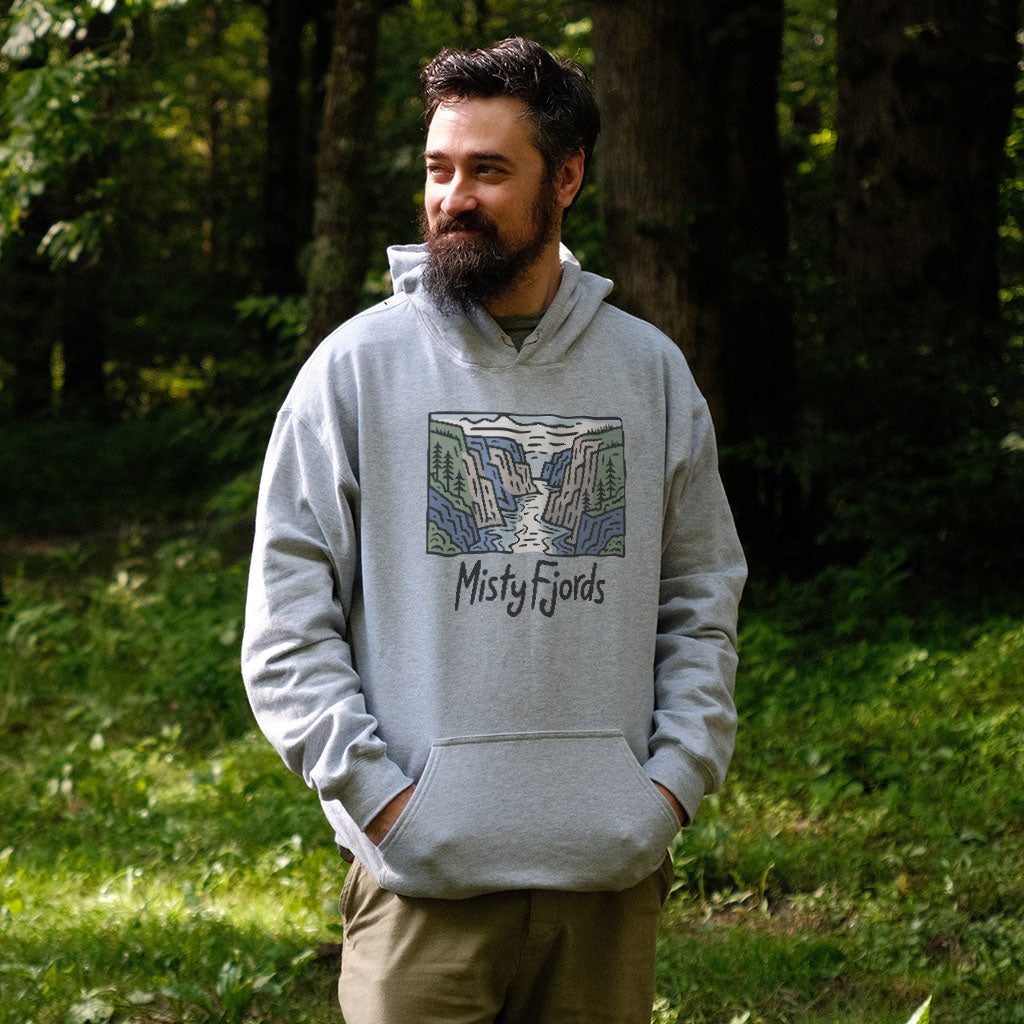 Misty Fjords National Monument Hoodie Adventure and Outdoors Themed Hoodie