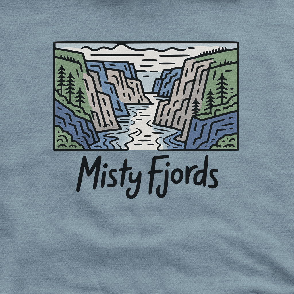 Misty Fjords National Monument Hoodie Adventure and Outdoors Themed Hoodie