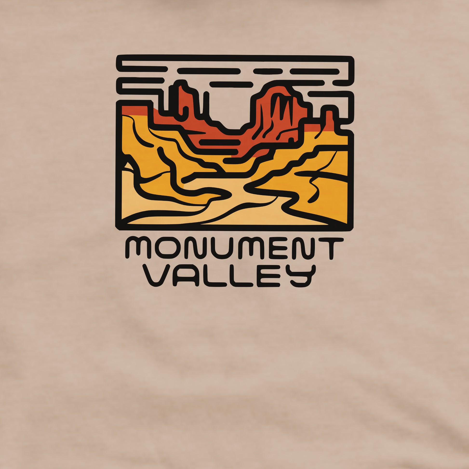 Monument Valley Crewneck Sweatshirt Adventure and Outdoors Themed Sweatshirt