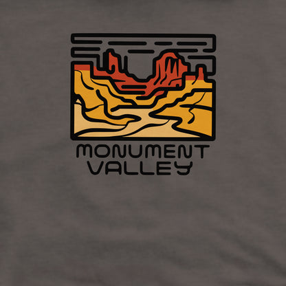 Monument Valley Crewneck Sweatshirt Adventure and Outdoors Themed Sweatshirt