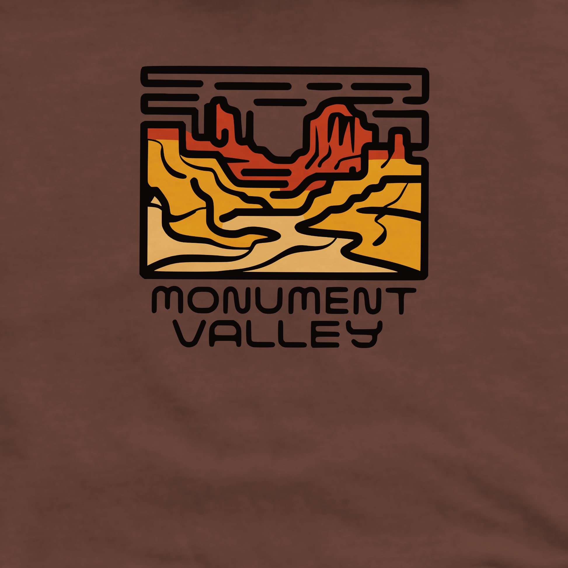 Monument Valley Crewneck Sweatshirt Adventure and Outdoors Themed Sweatshirt