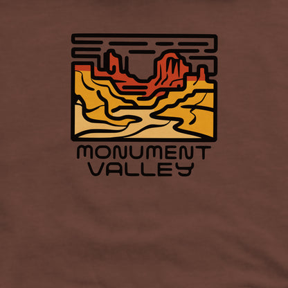 Monument Valley Crewneck Sweatshirt Adventure and Outdoors Themed Sweatshirt