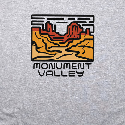 Monument Valley Crewneck Sweatshirt Adventure and Outdoors Themed Sweatshirt