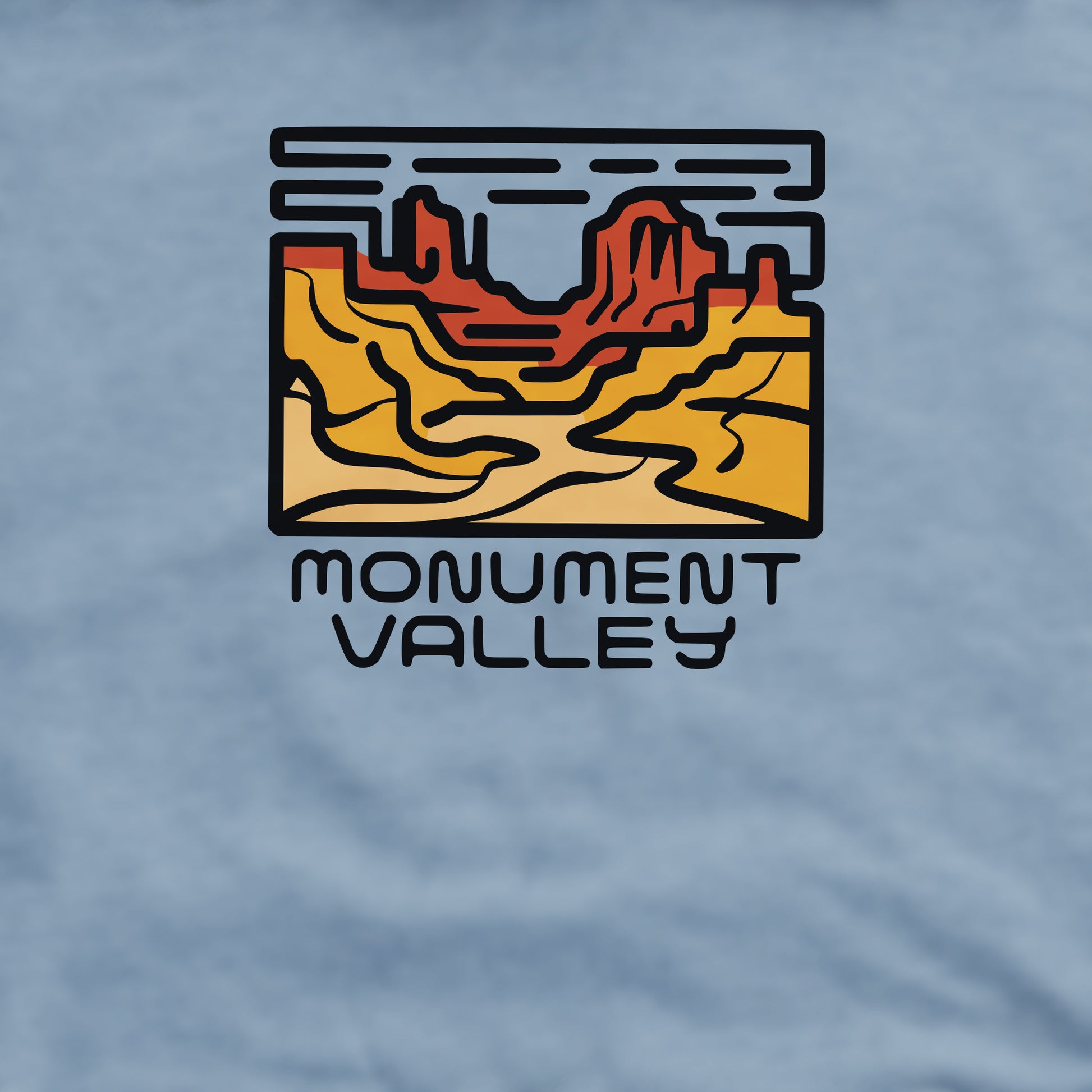 Monument Valley Crewneck Sweatshirt Adventure and Outdoors Themed Sweatshirt
