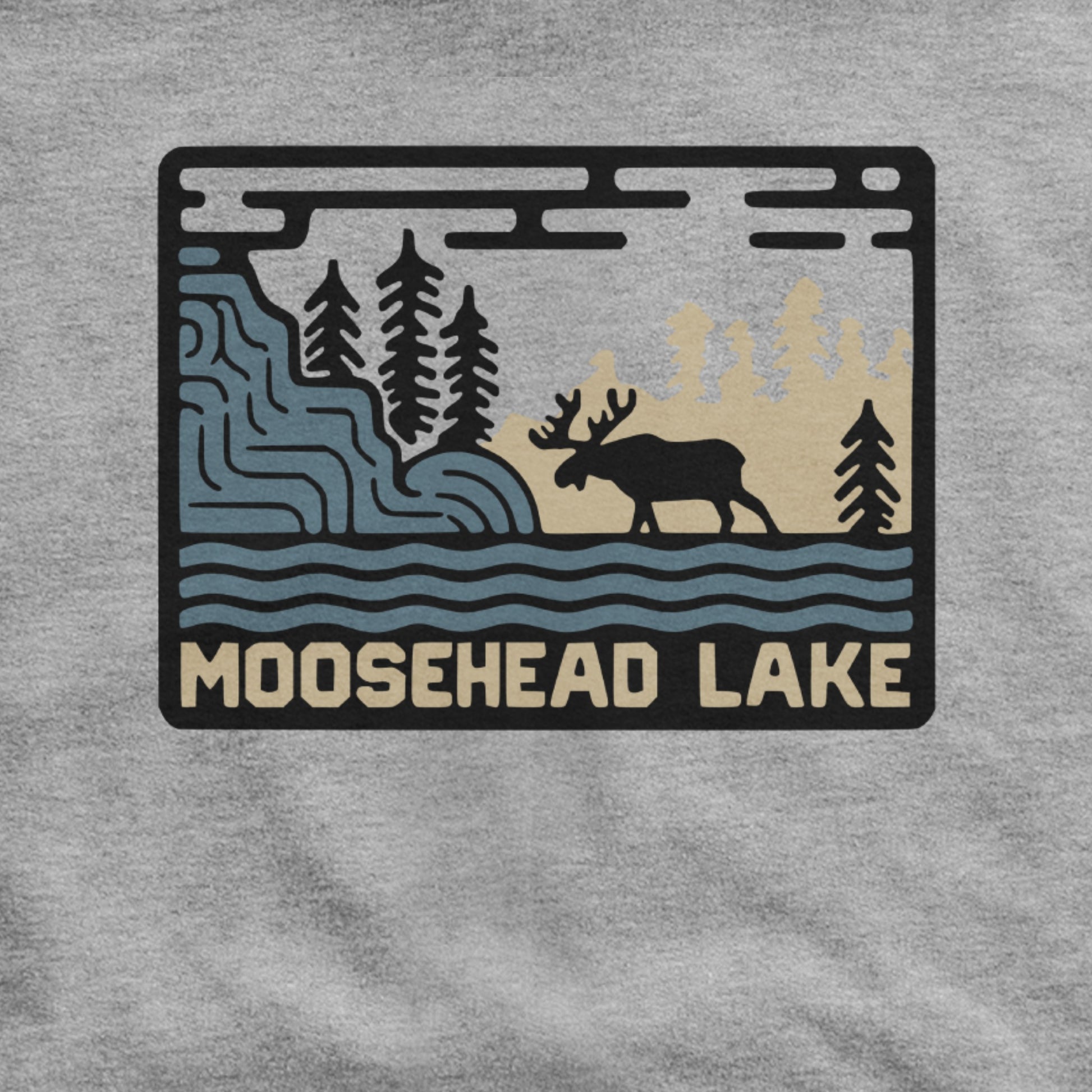 Moosehead Lake Hoodie Adventure and Outdoors Themed Hoodie