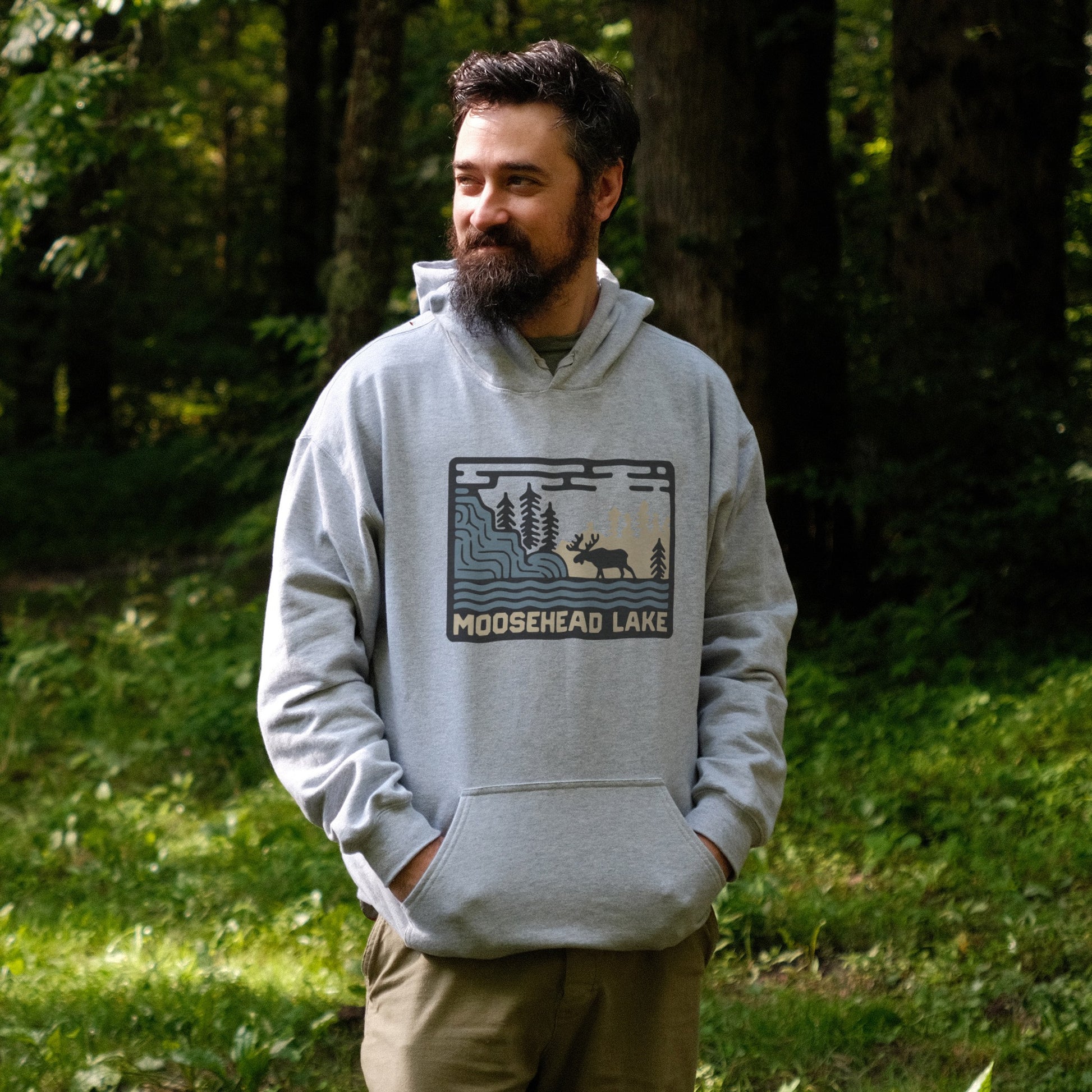 Moosehead Lake Hoodie Adventure and Outdoors Themed Hoodie