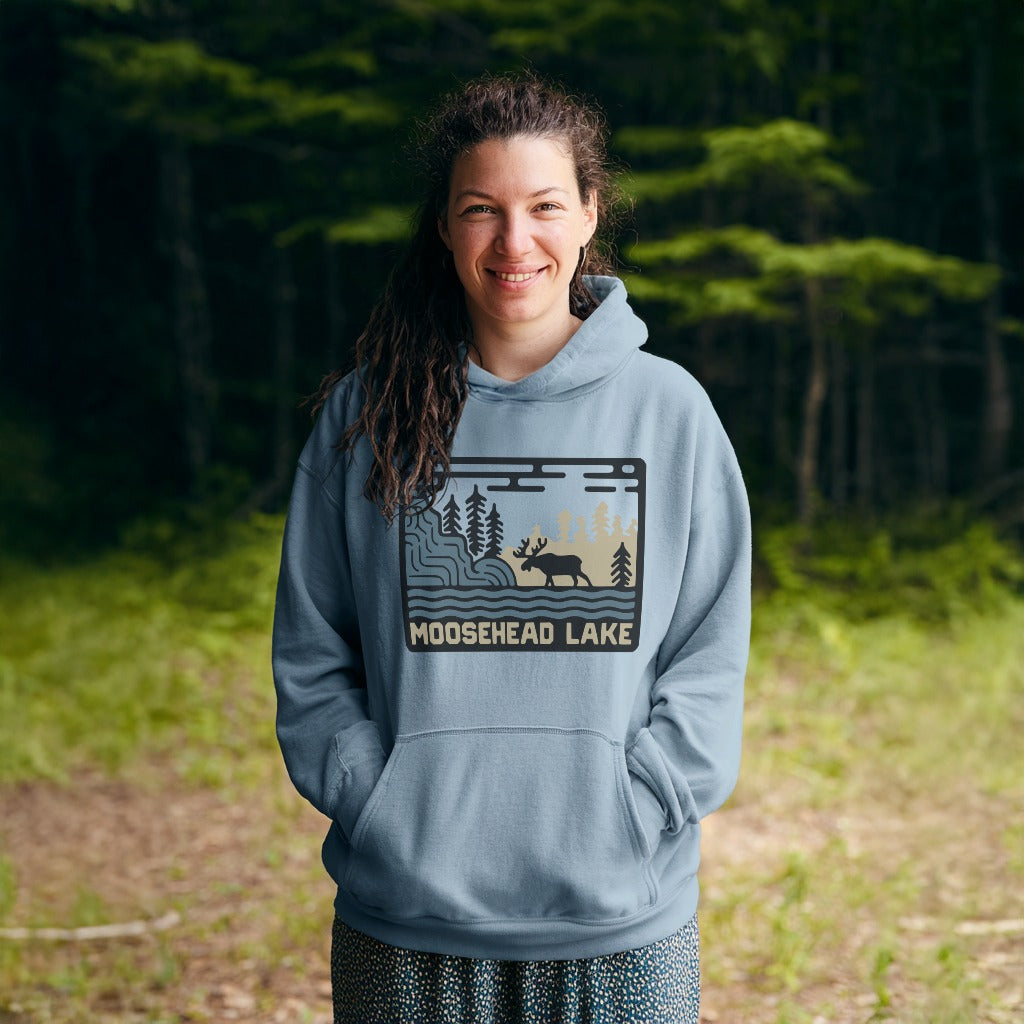 Moosehead Lake Hoodie Adventure and Outdoors Themed Hoodie