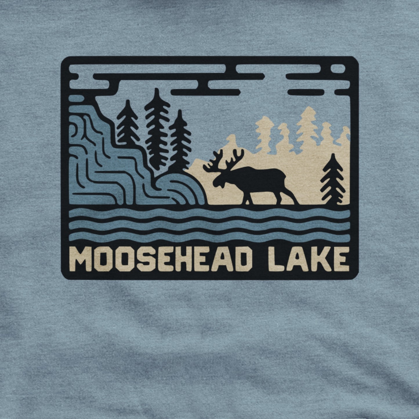 Moosehead Lake Hoodie Adventure and Outdoors Themed Hoodie