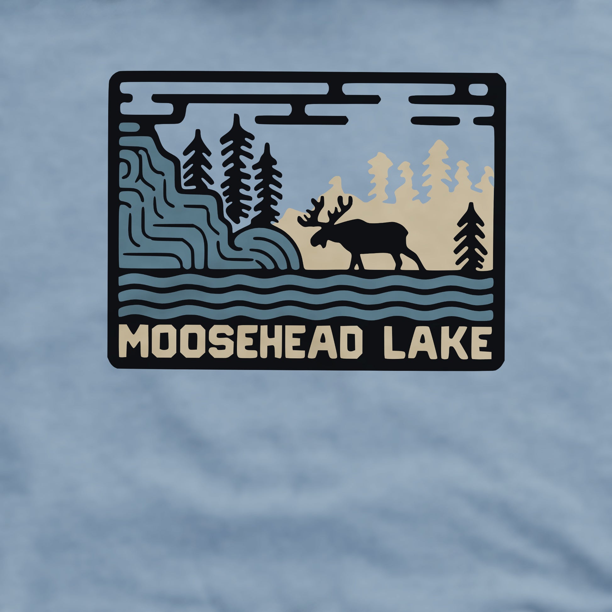Moosehead Lake Crewneck Sweatshirt Adventure and Outdoors Themed Sweatshirt