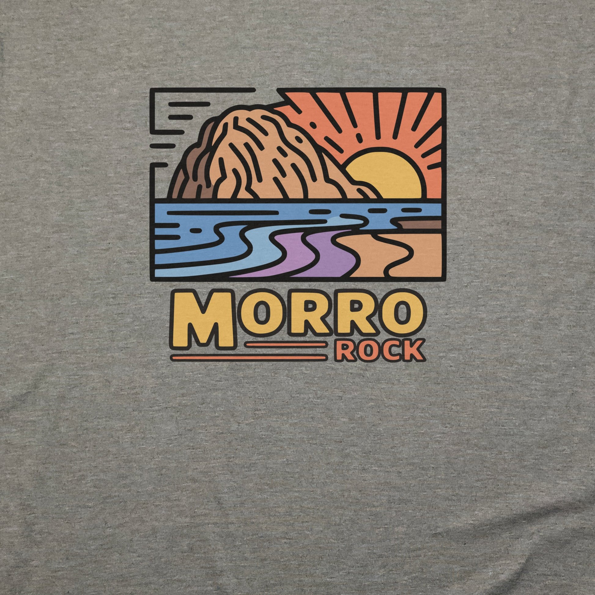 Morro Rock T-Shirt Adventure and Outdoors Themed T-Shirt