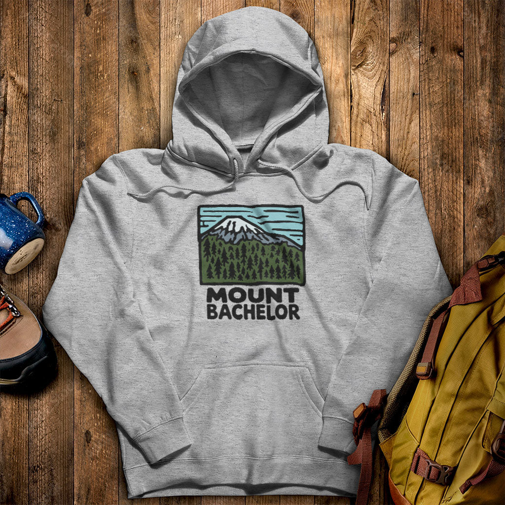Mount Bachelor Hoodie Sport Grey Adventure and Outdoors Themed Hoodie