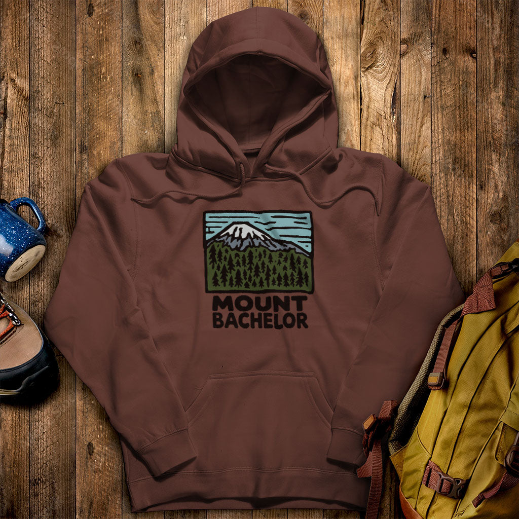 Mount Bachelor Hoodie Cocoa Adventure and Outdoors Themed Hoodie
