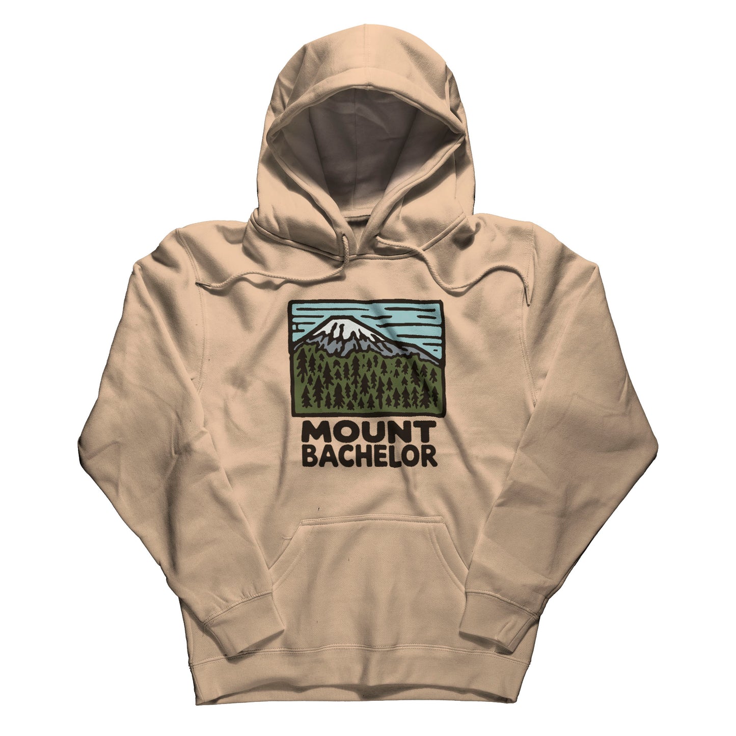 Mount Bachelor Hoodie Adventure and Outdoors Themed Hoodie