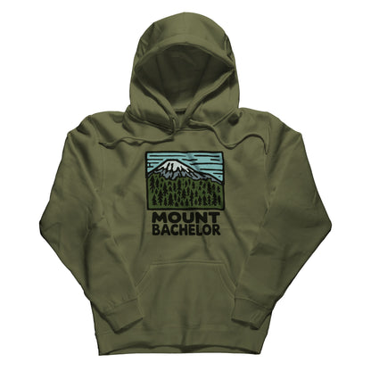 Mount Bachelor Hoodie Adventure and Outdoors Themed Hoodie