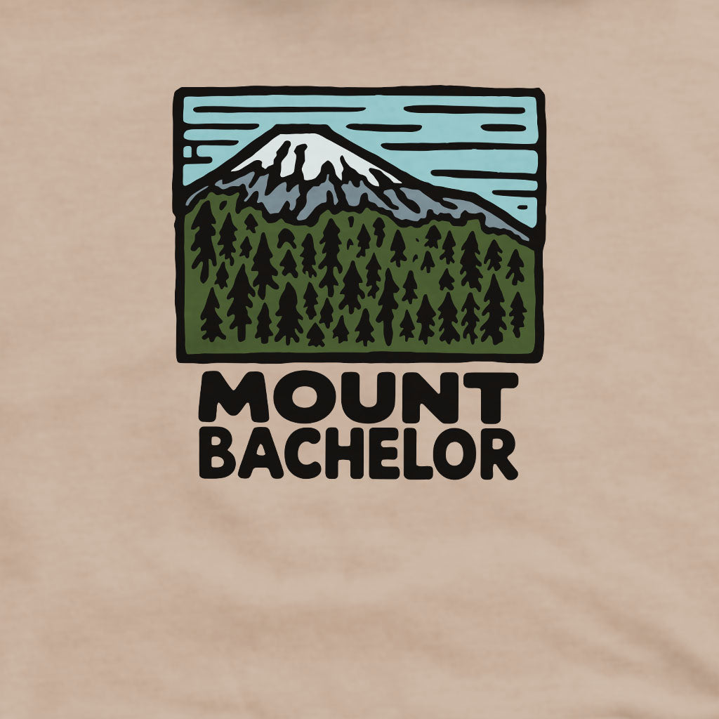 Mount Bachelor Crewneck Sweatshirt Adventure and Outdoors Themed Sweatshirt