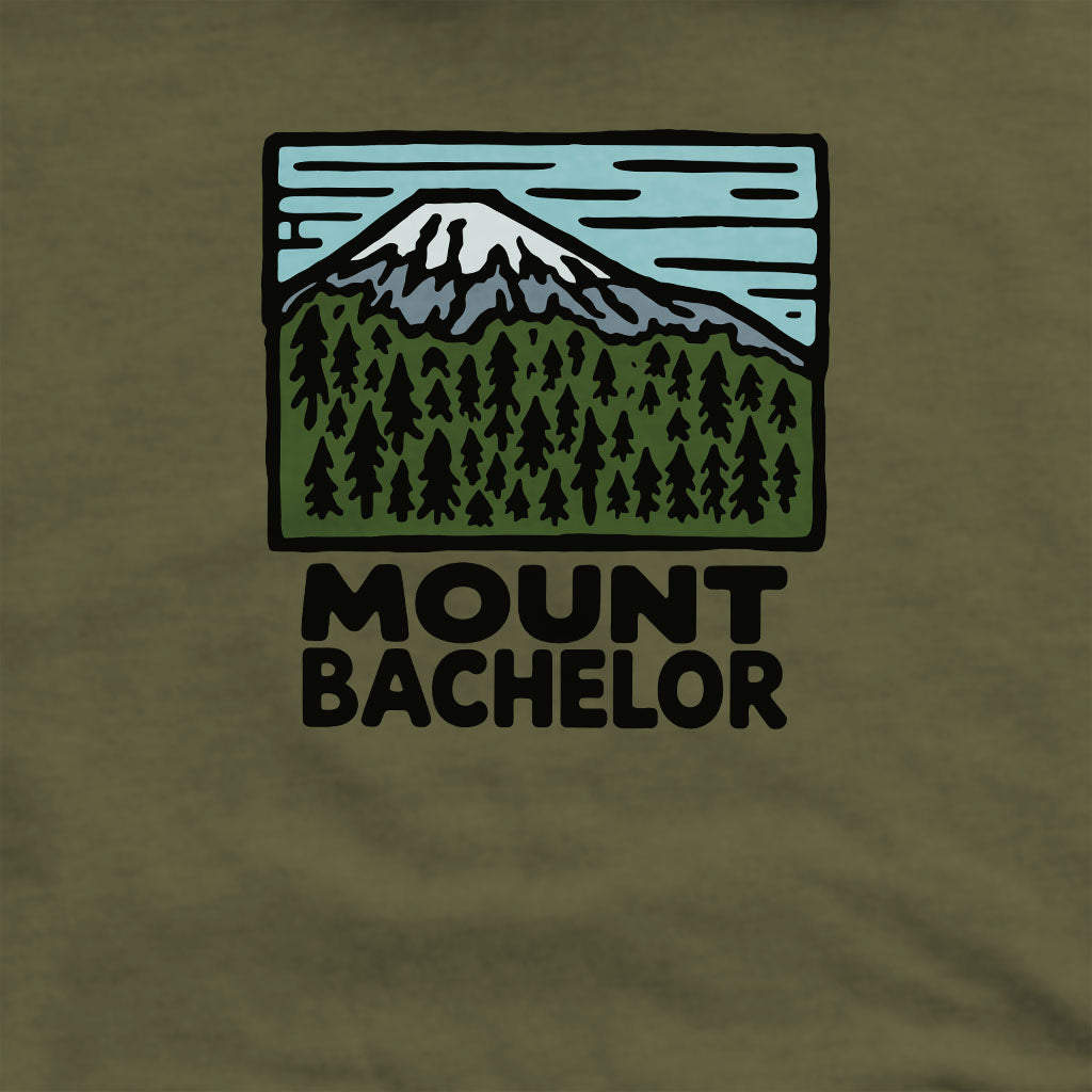 Mount Bachelor Crewneck Sweatshirt Adventure and Outdoors Themed Sweatshirt