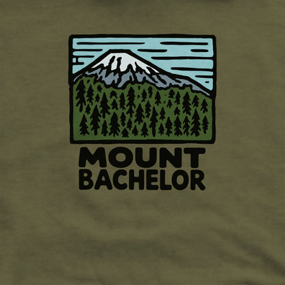 Mount Bachelor Crewneck Sweatshirt Adventure and Outdoors Themed Sweatshirt