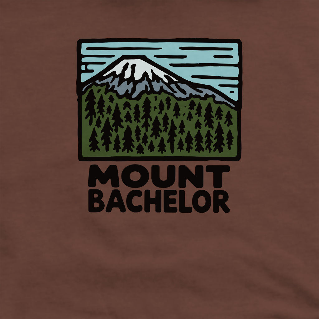 Mount Bachelor Crewneck Sweatshirt Adventure and Outdoors Themed Sweatshirt