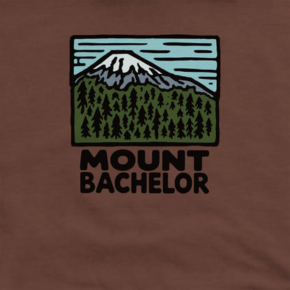 Mount Bachelor Crewneck Sweatshirt Adventure and Outdoors Themed Sweatshirt
