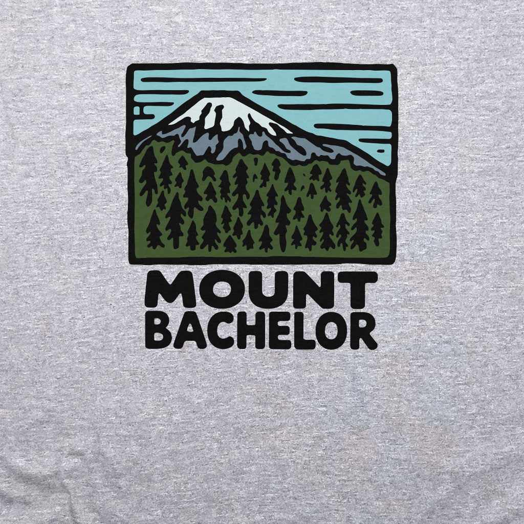 Mount Bachelor Crewneck Sweatshirt Adventure and Outdoors Themed Sweatshirt