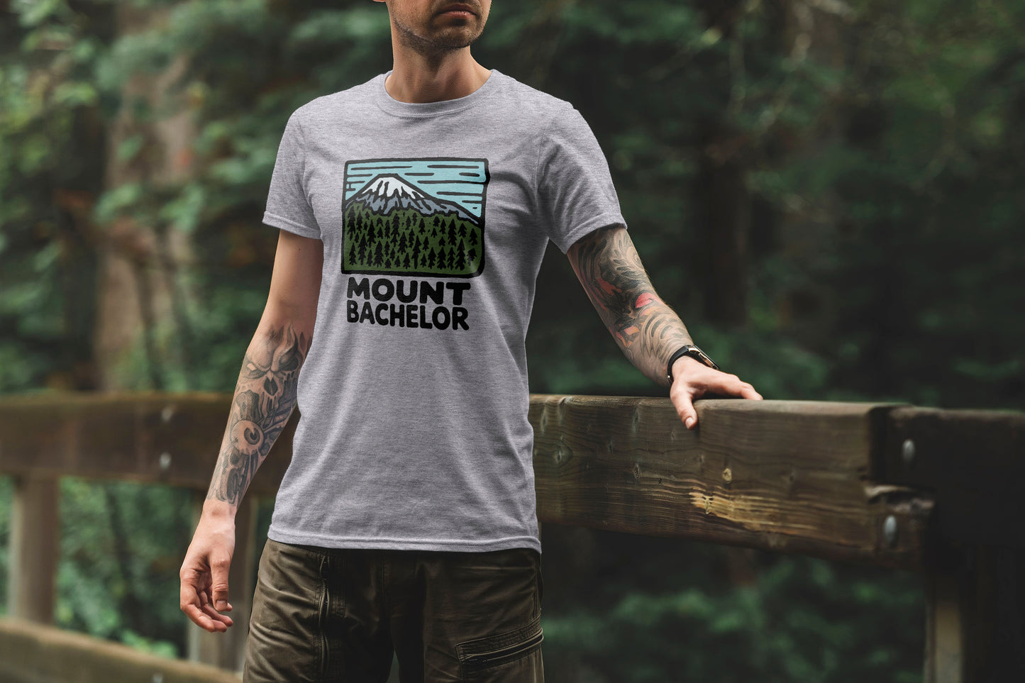 Mount Bachelor T-Shirt Adventure and Outdoors Themed T-Shirt