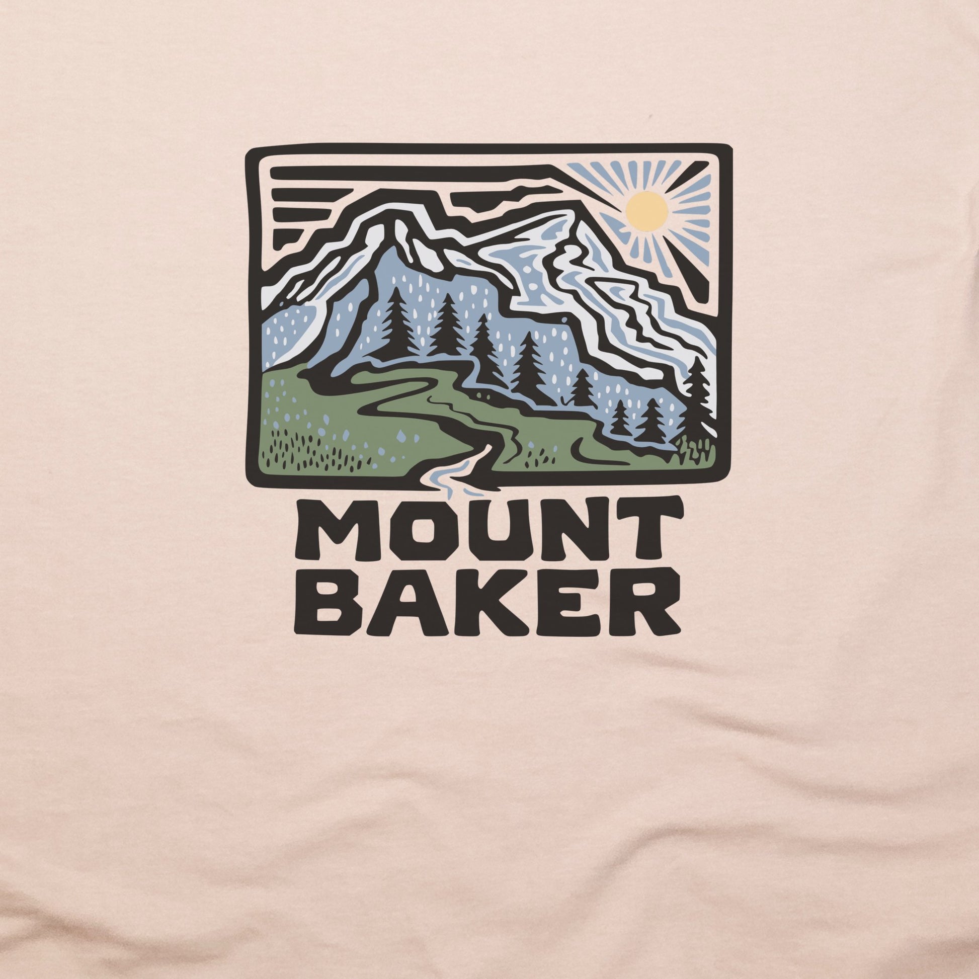 Mount Baker T-Shirt Adventure and Outdoors Themed T-Shirt