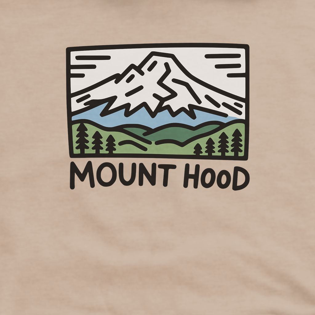 Mount Hood Hoodie Adventure and Outdoors Themed Hoodie