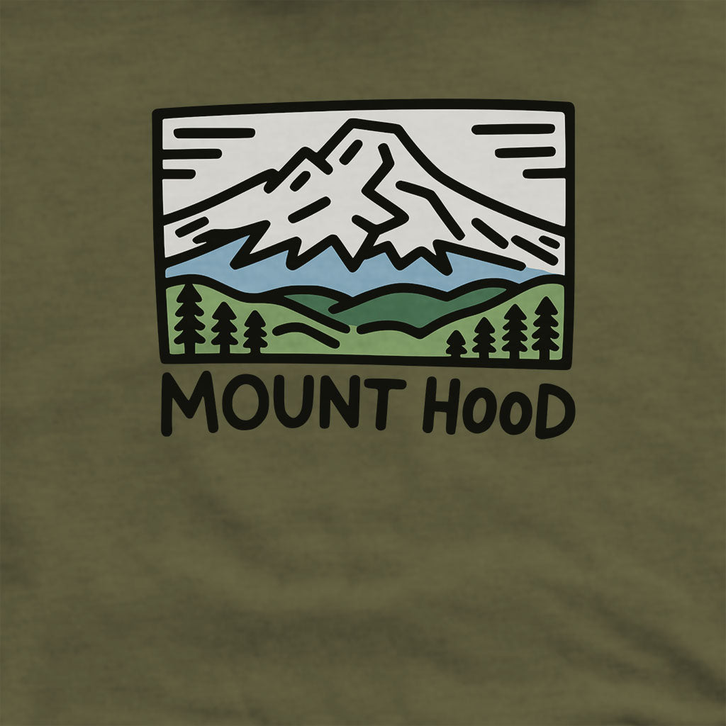 Mount Hood Hoodie Adventure and Outdoors Themed Hoodie