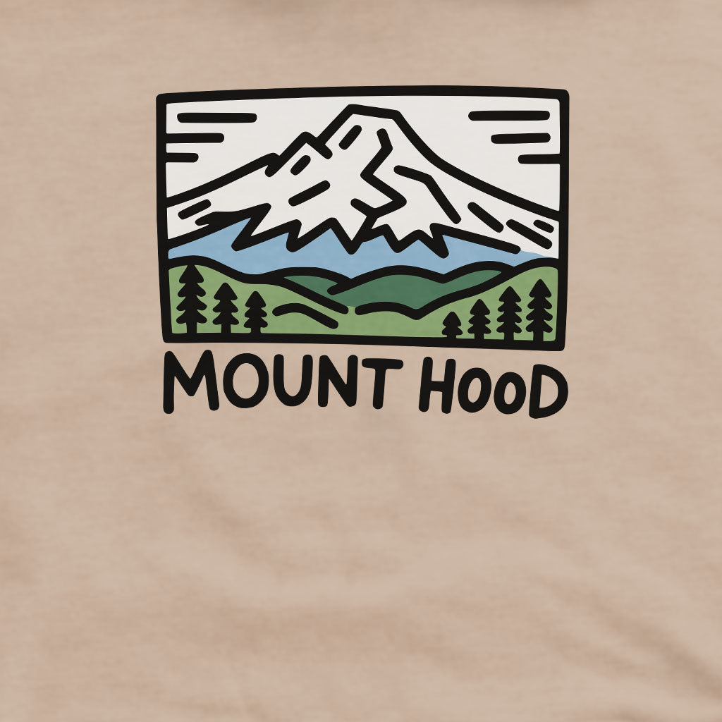 Mount Hood Crewneck Sweatshirt Adventure and Outdoors Themed Sweatshirt