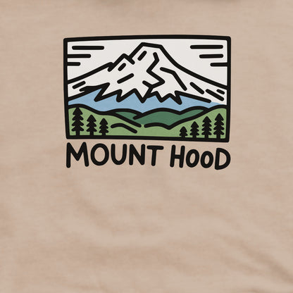 Mount Hood Crewneck Sweatshirt Adventure and Outdoors Themed Sweatshirt