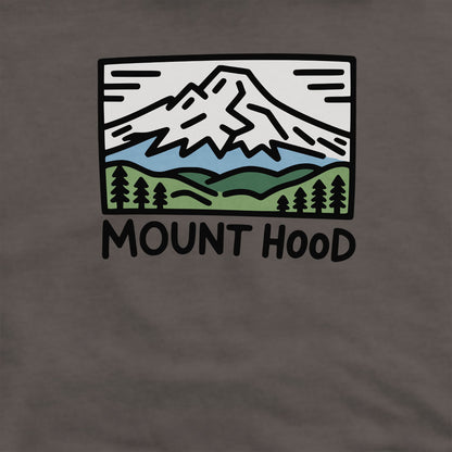 Mount Hood Crewneck Sweatshirt Adventure and Outdoors Themed Sweatshirt