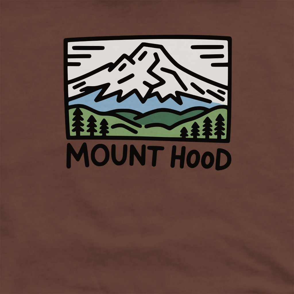 Mount Hood Crewneck Sweatshirt Adventure and Outdoors Themed Sweatshirt