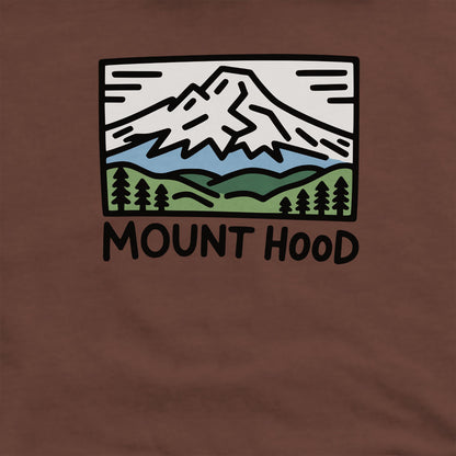 Mount Hood Crewneck Sweatshirt Adventure and Outdoors Themed Sweatshirt