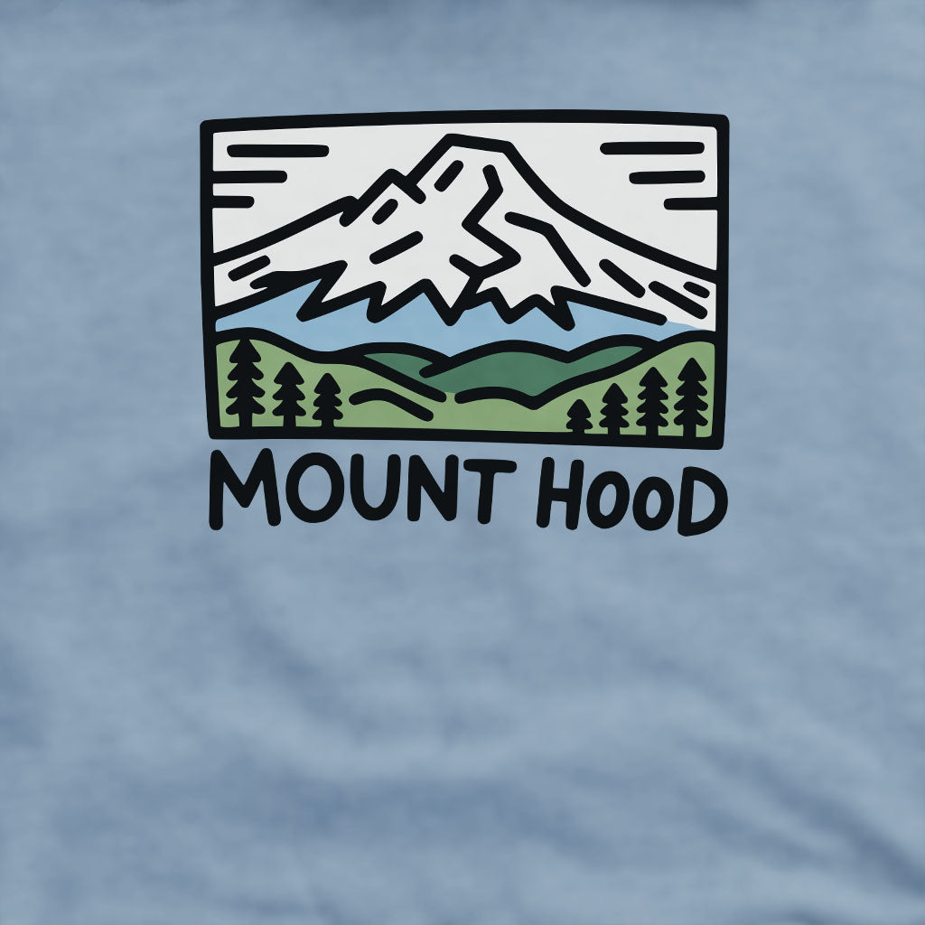 Mount Hood Crewneck Sweatshirt Adventure and Outdoors Themed Sweatshirt