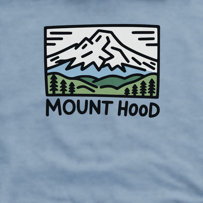 Mount Hood Crewneck Sweatshirt Adventure and Outdoors Themed Sweatshirt