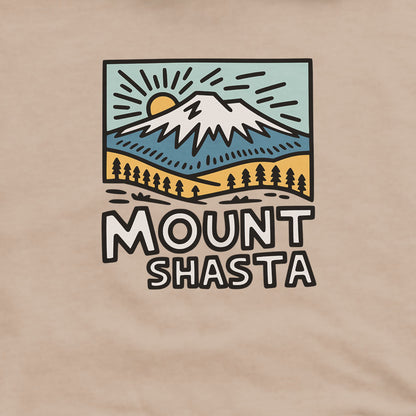 Mount Shasta Hoodie Adventure and Outdoors Themed Hoodie
