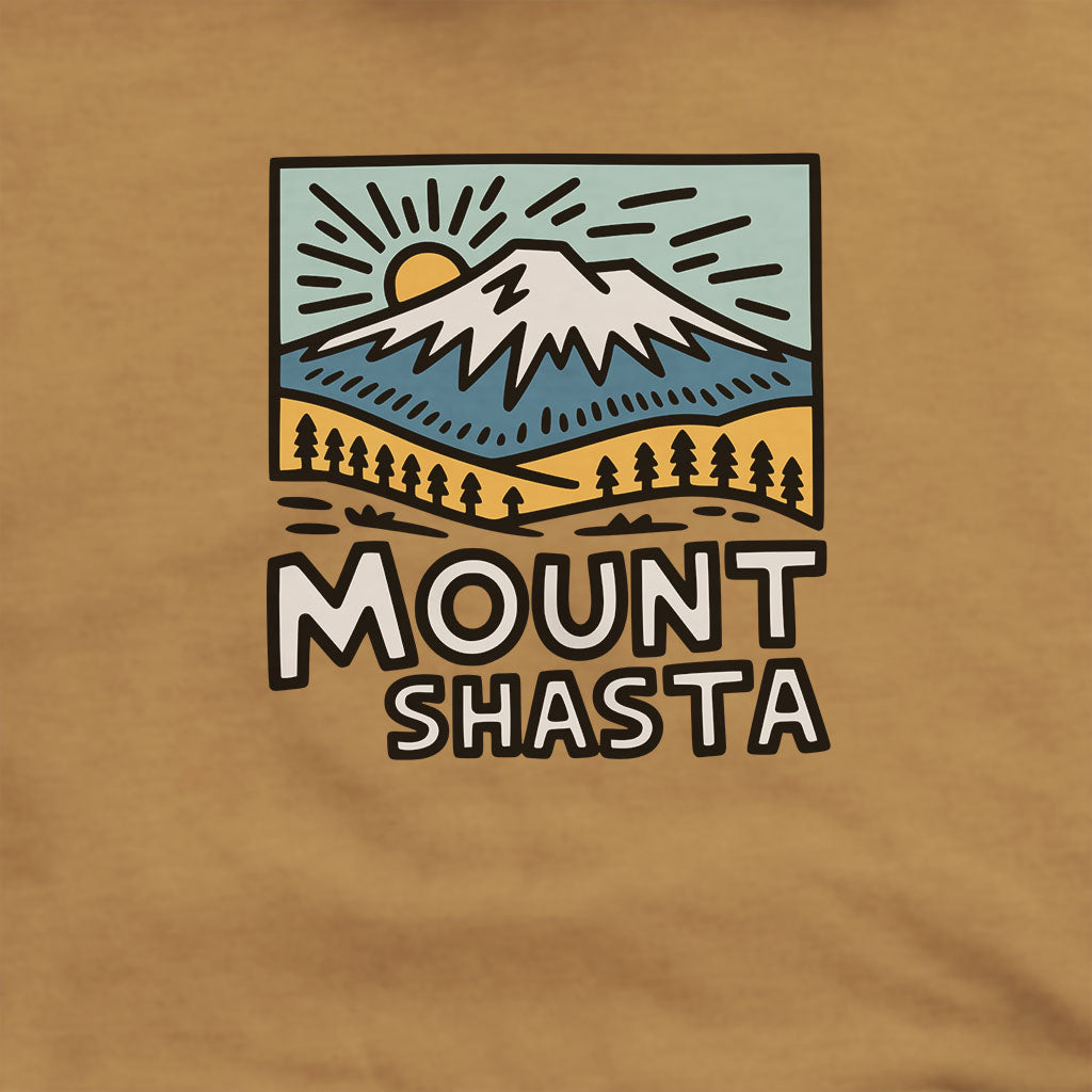 Mount Shasta Hoodie Adventure and Outdoors Themed Hoodie